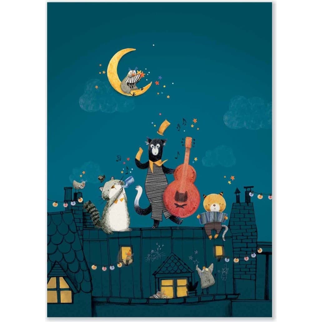 Moulin Roty Affiche Une nuit sous les toits Les Moustaches