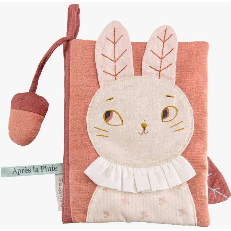 Moulin Roty Livre tissu d'activités Après la pluie