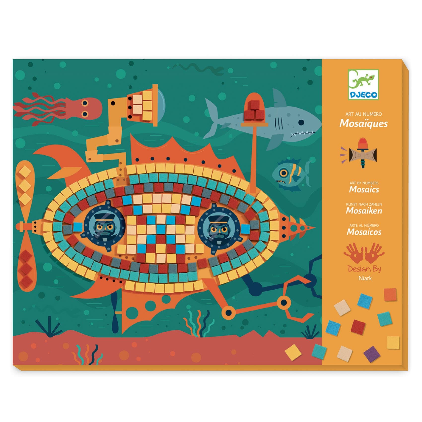 Djeco Coffret mosaïques Les as du volant
