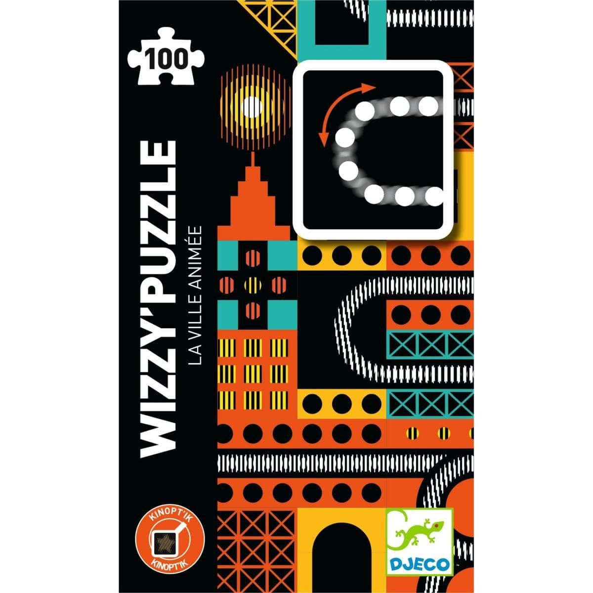 Djeco Wizzy' Puzzle La Ville Animée 100 pièces