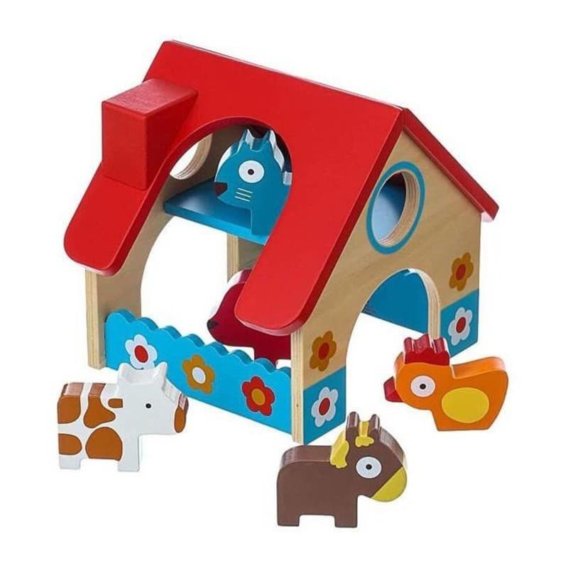 Djeco Ferme en bois et animaux : La petite ferme