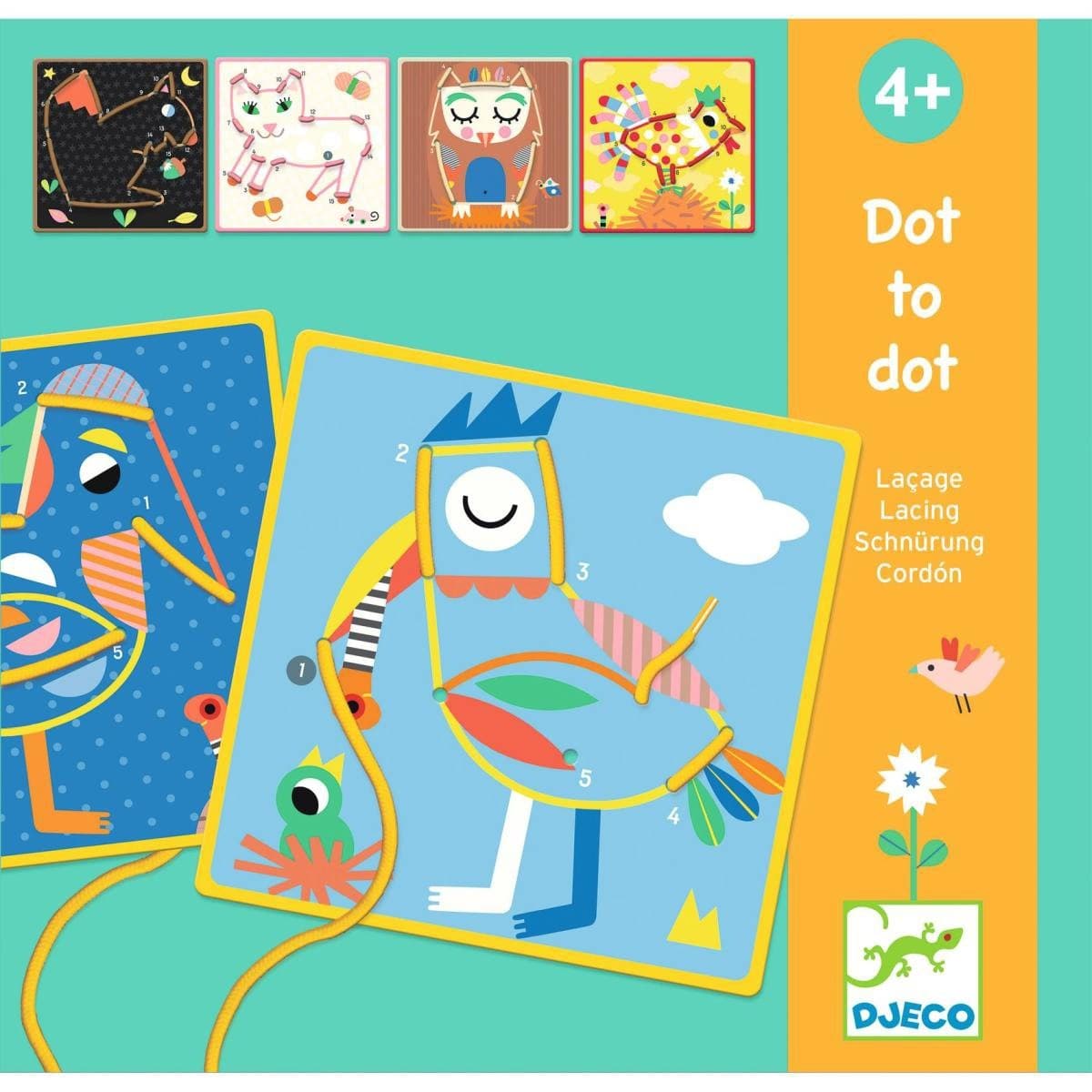 Djeco Jeu de laçage Dot