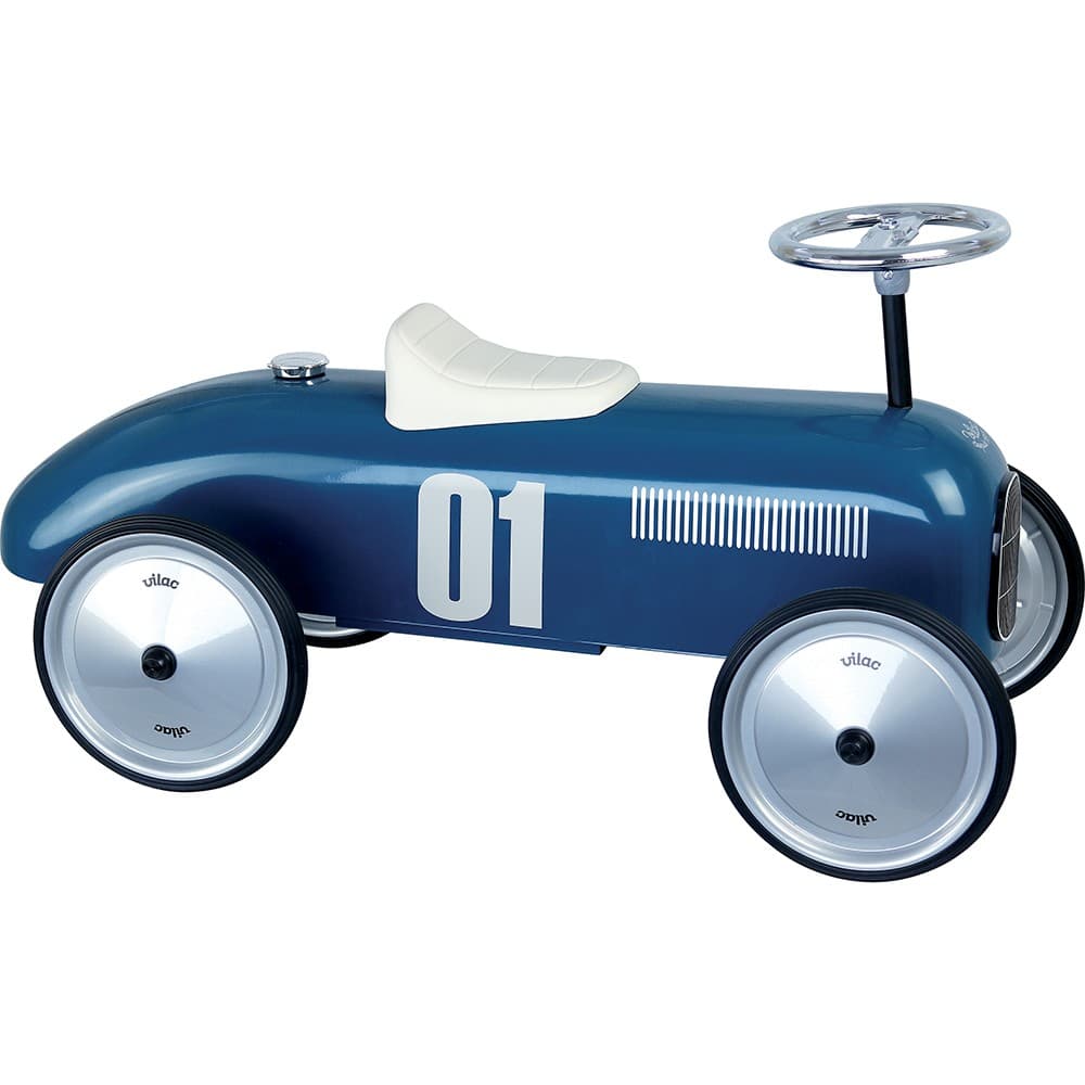 Vilac Voiture porteur métal bleu pétrole