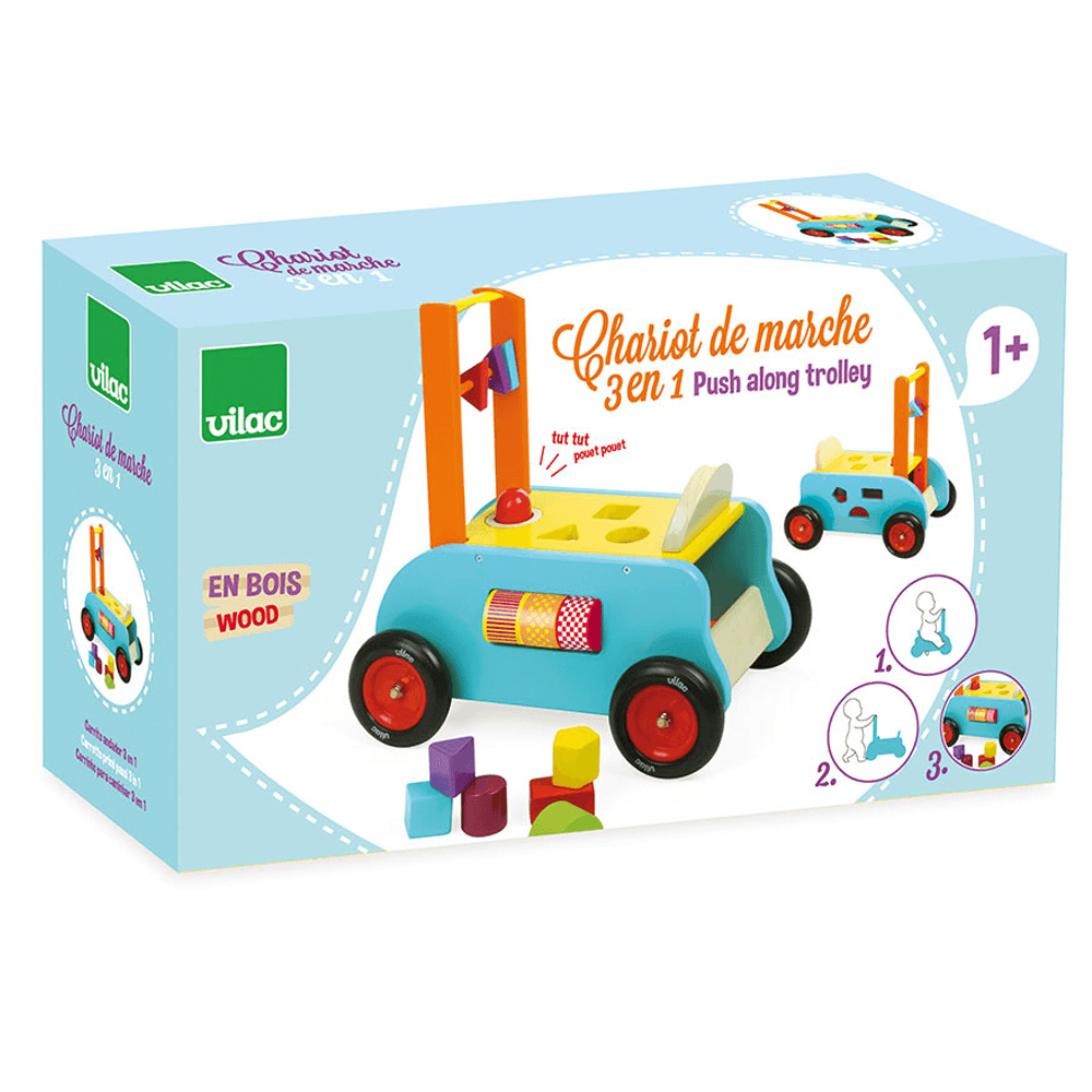 Vilac Porteur chariot de marche multiactivités