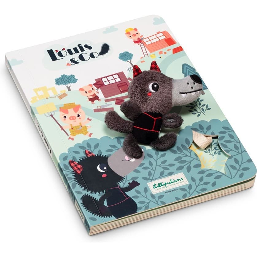 Lilliputiens Livre parcours Le loup et les 3 petits cochons