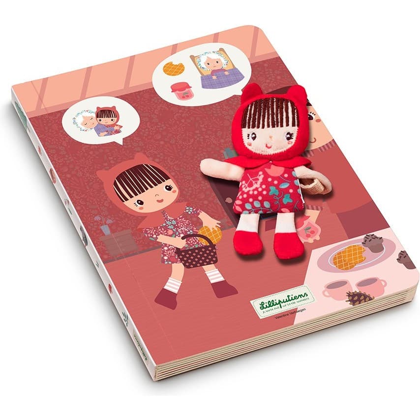 Lilliputiens Livre parcours en carton Chaperon rouge