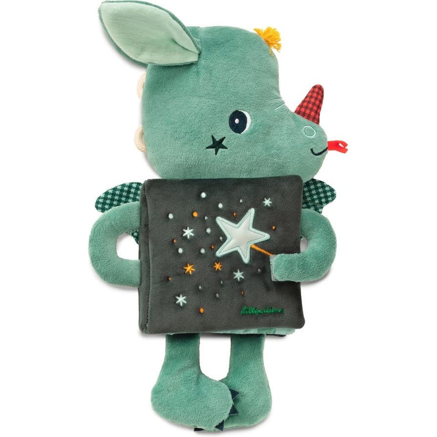 Lilliputiens Livre doudou Joe le dragon