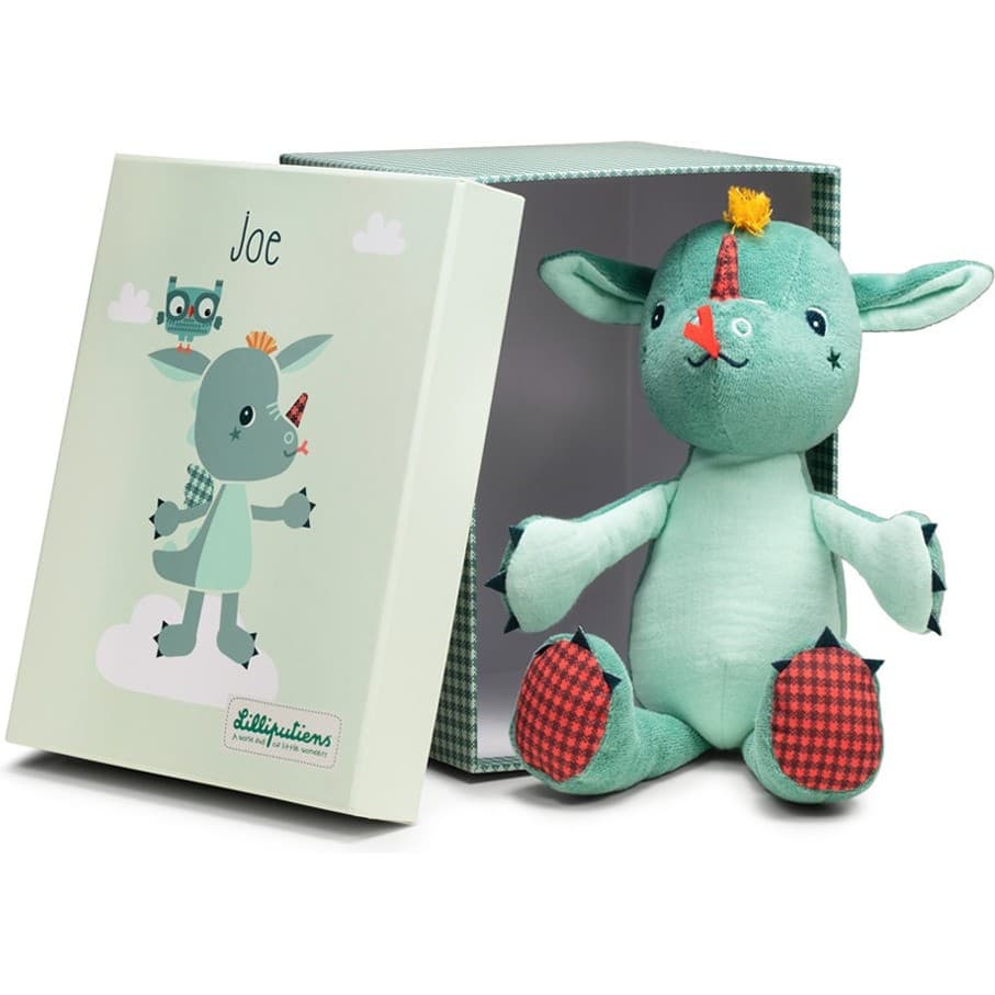 Lilliputiens Peluche câline ecofriendly Joe le dragon