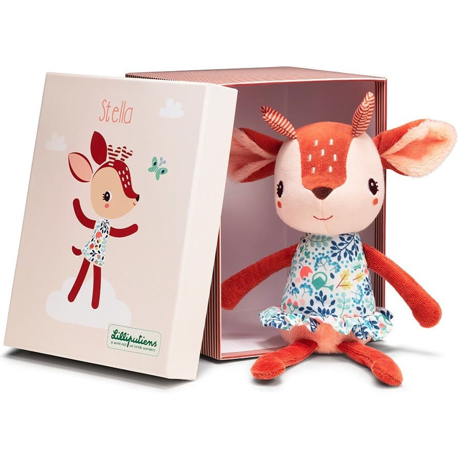 Lilliputiens Peluche câline ecofriendly Stella le faon