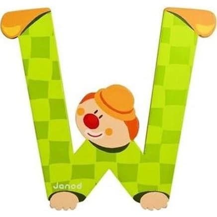 Janod Lettre Bois Clown W