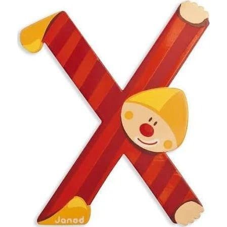 Janod Lettre Bois Clown X