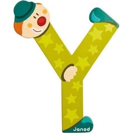 Janod Lettre Bois Clown Y