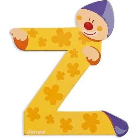 Janod Lettre Bois Clown Z