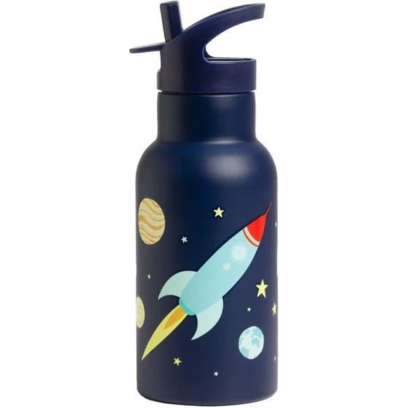 A Little Lovely Company Gourde métal pour enfants Espace