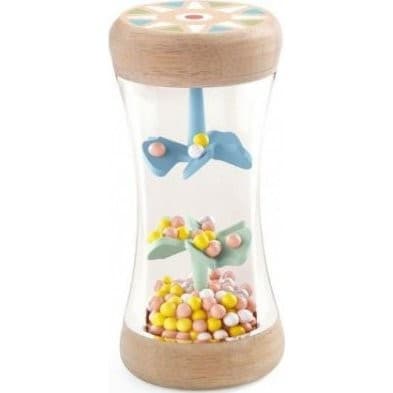 Djeco Hochet bâton de pluie Babyplui Baby Blanc