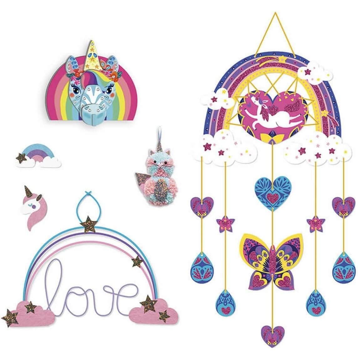 Janod Kit créatif : Coffret Multi activités Arc En Ciel