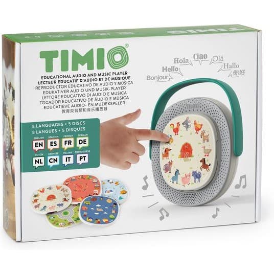 Hape Toys Timio Lecteur d'histoires audio avec 5 disques