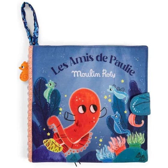 Moulin Roty Livre tissu d'activités Les aventures de Paulie