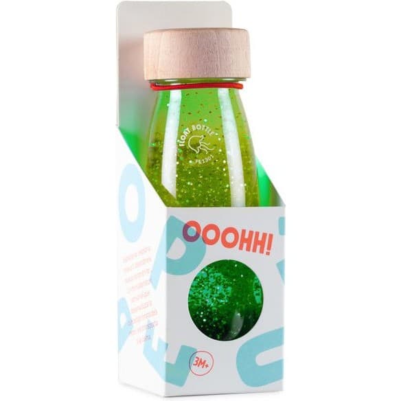 Petit Boum Bouteille sensorielle verte Float Bottle