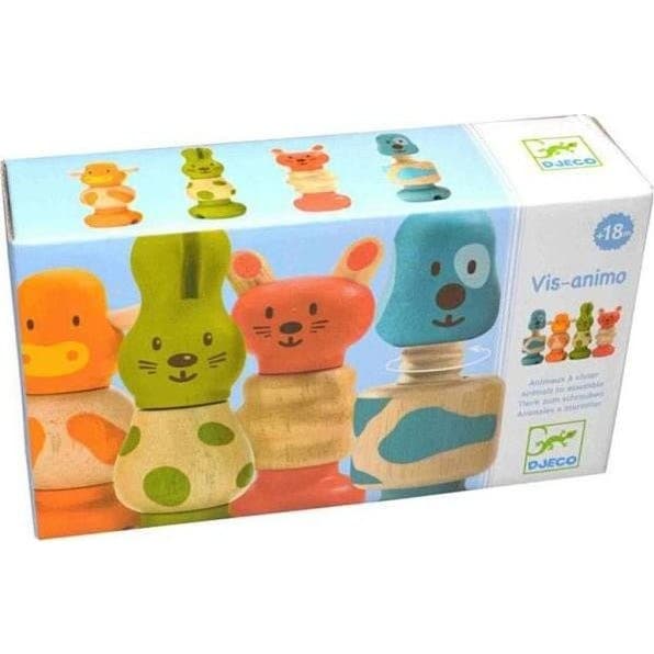 Djeco Jeu De Vissage en bois Vis Animo