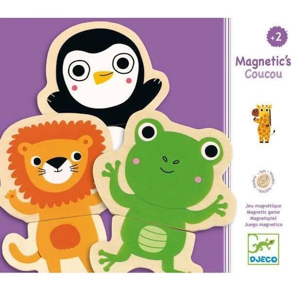 Djeco Jeu Magnétique en bois Coucou Jungle