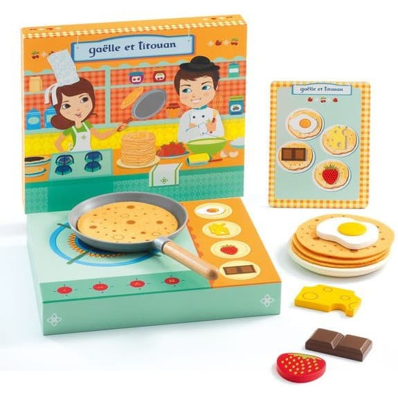 Djeco Dînette atelier de crêpes Gaëlle et Titouan