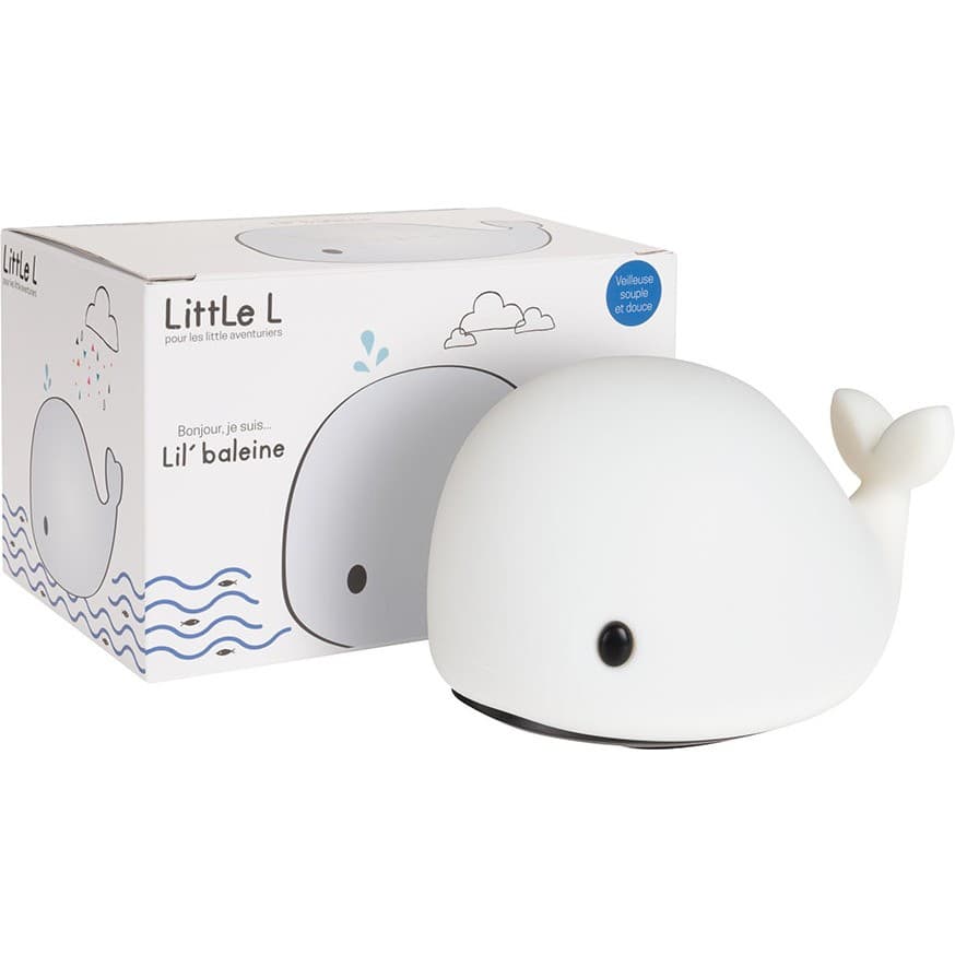 Little L Veilleuse Lil'baleine blanc
