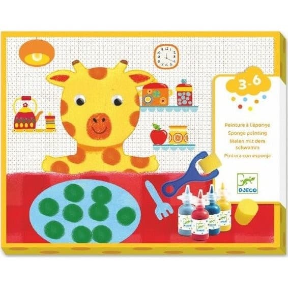 Djeco Peinture à l'éponge L'Aventure des Doudous