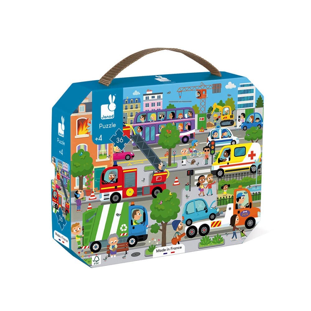 Janod Puzzle city 4 ans 36 pièces