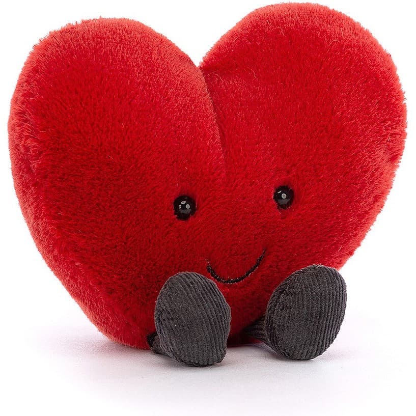 Jellycat Peluche Coeur Rouge Amusant 12cm