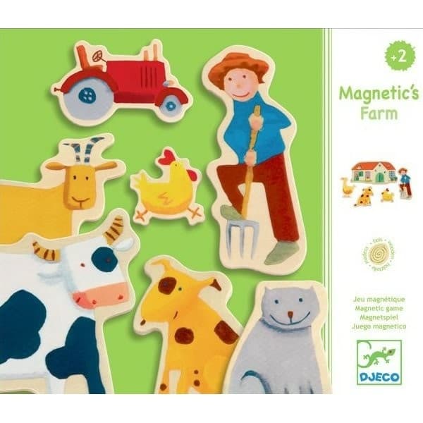 Djeco Magnets en bois Ferme