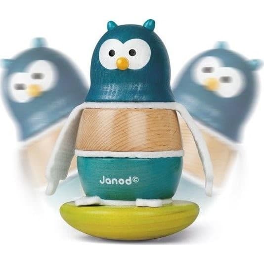 Janod Jouet en bois Culbuto Chouette Zigolos