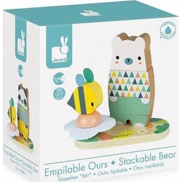 Janod Jeu en bois Empilable Ours Pure