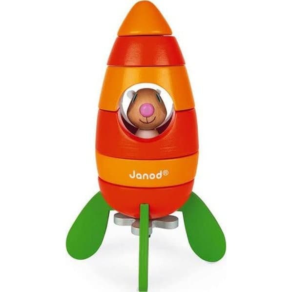 Janod Fusée Carotte Magnétique en bois