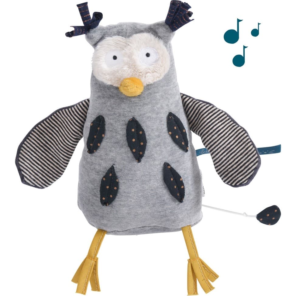 Moulin Roty Poupée musique hibou Les Moustaches