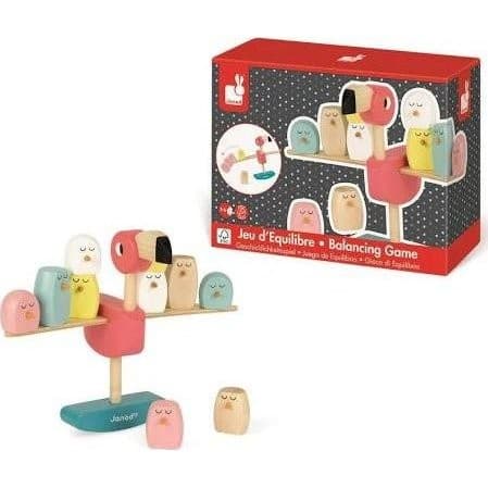 Janod Jeu d'équilibre flamant rose