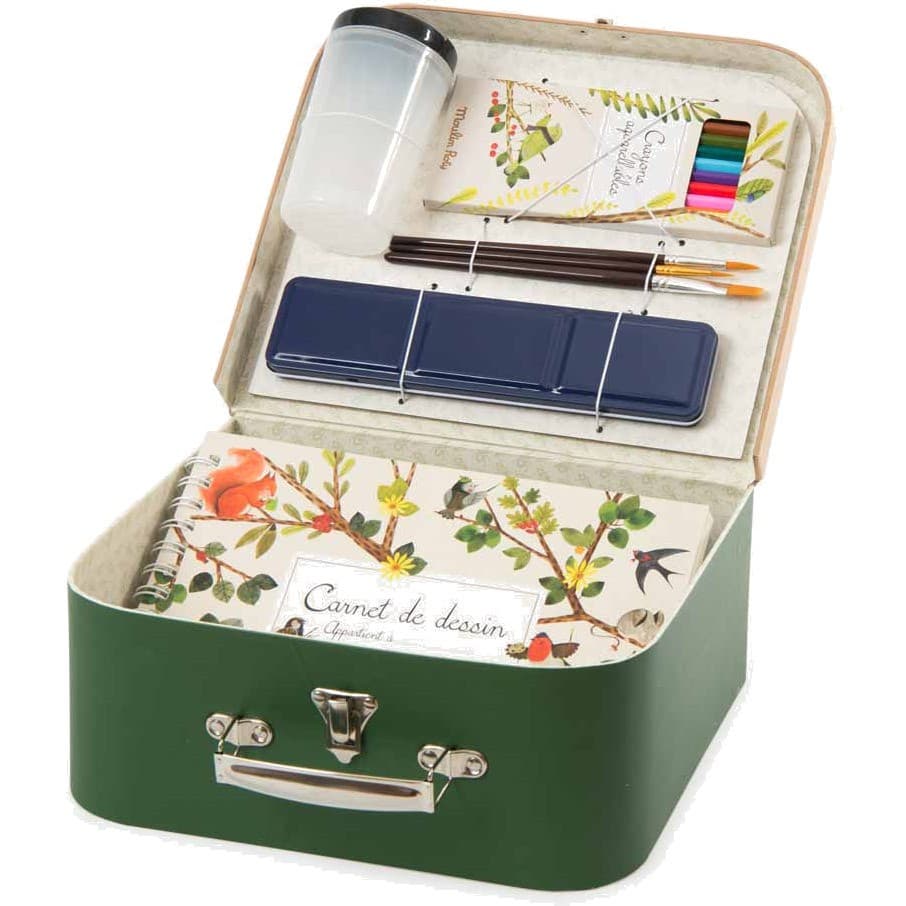 Moulin Roty Valise L'aquarelliste Le jardin du moulin