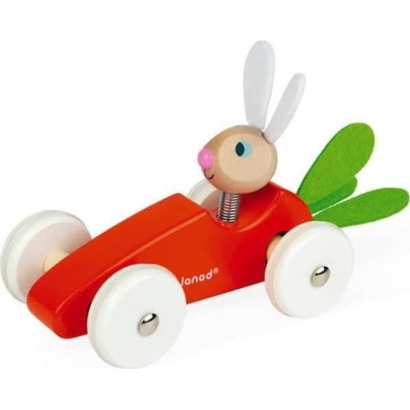 Janod Voiture en bois Lapin Carotte