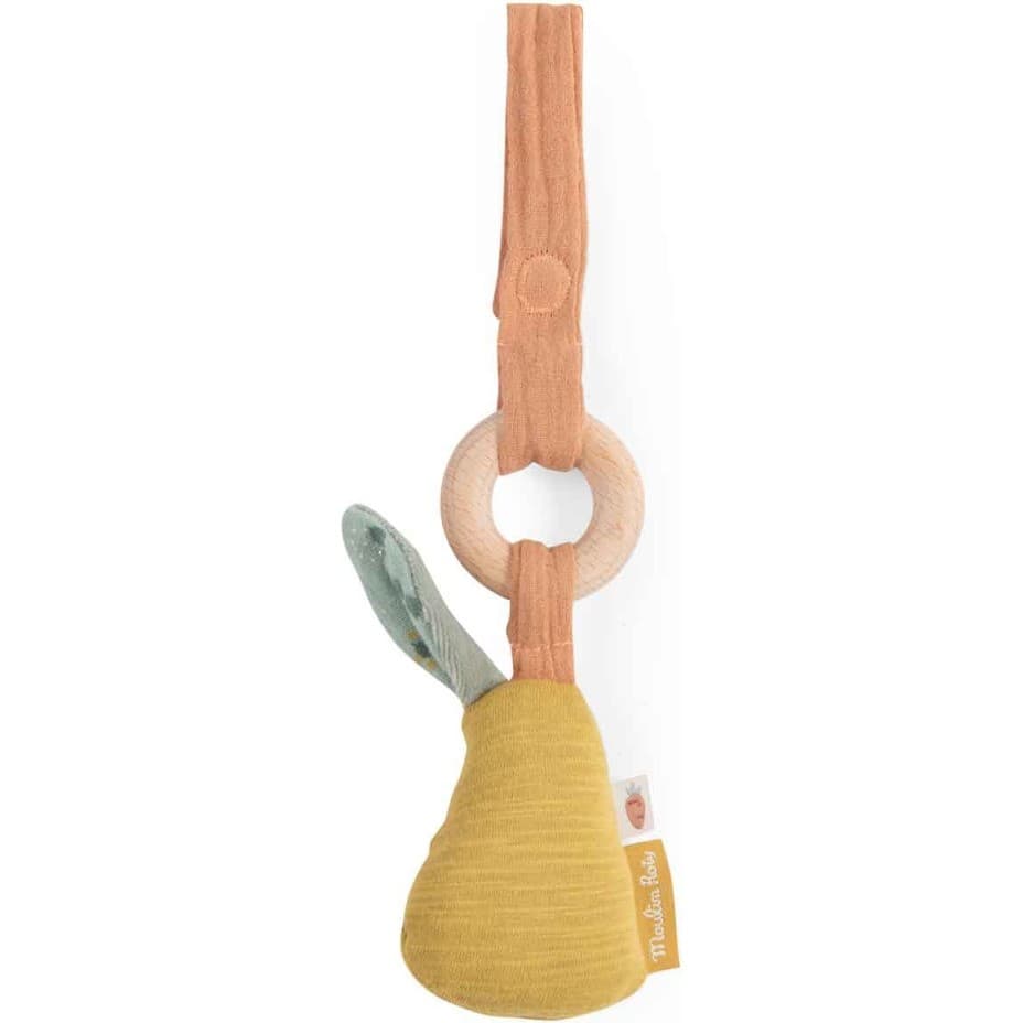 Moulin Roty Hochet anneau poire en bois Trois Petits Lapins