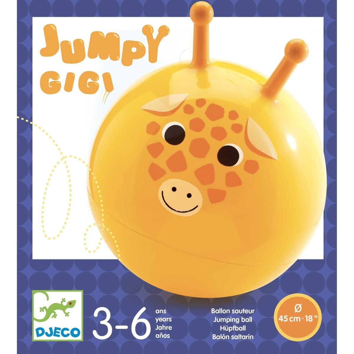Djeco Ballon Sauteur 45 cm Jumpy Gigi
