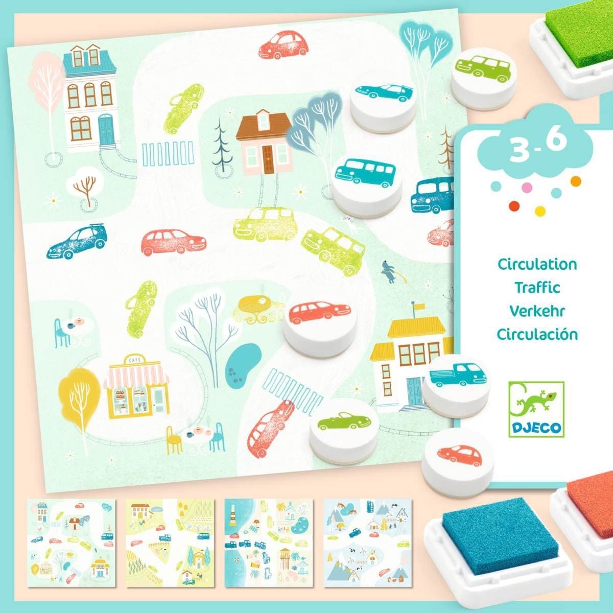 Djeco Tampons pour les petits Circulation