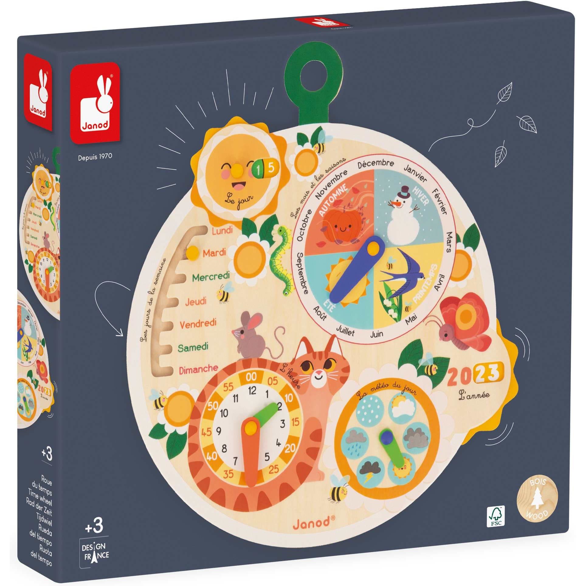 Janod Roue du Temps Calendrier enfant