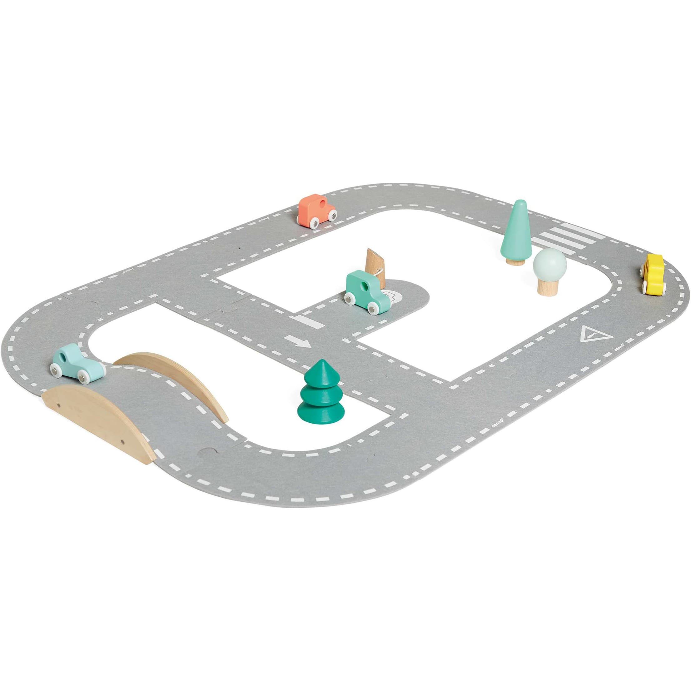 Janod Circuit de voiture feutrine Bolid