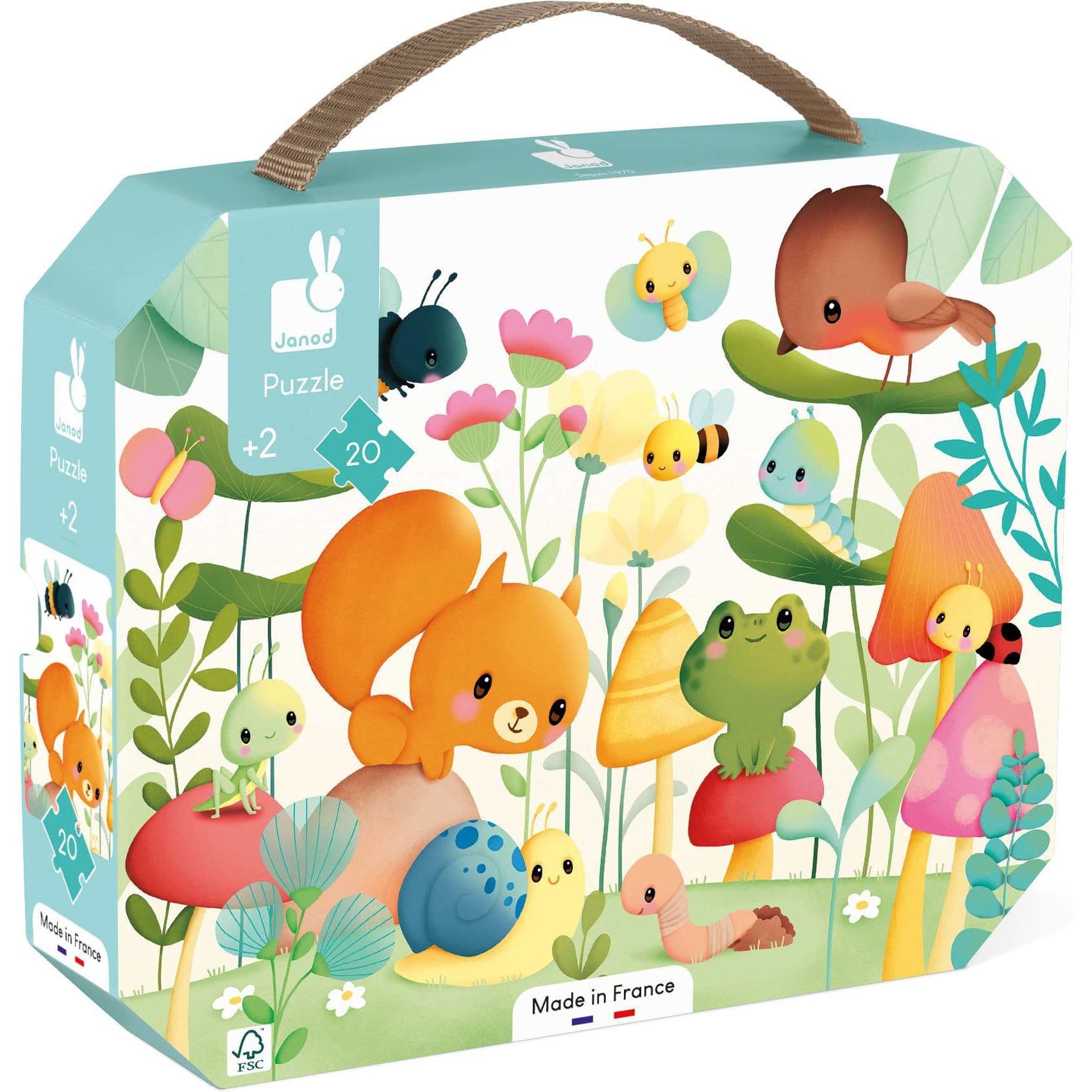 Janod Puzzle Les Compagnons du Jardin 20 pièces
