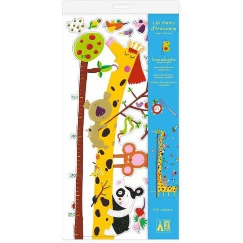 Djeco Toise autocollante et stickers Girafe Amis d'Amazonie