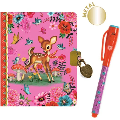 Djeco Petit carnet secret avec stylo à encre magique Fiona