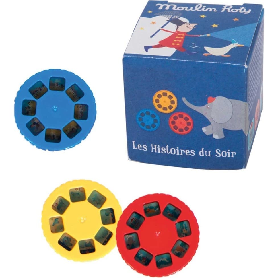Moulin Roty Boîte de 3 disques pour lampe à histoires Les Petites M