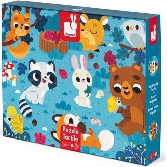 Janod Puzzle Tactile Les Animaux De La Foret