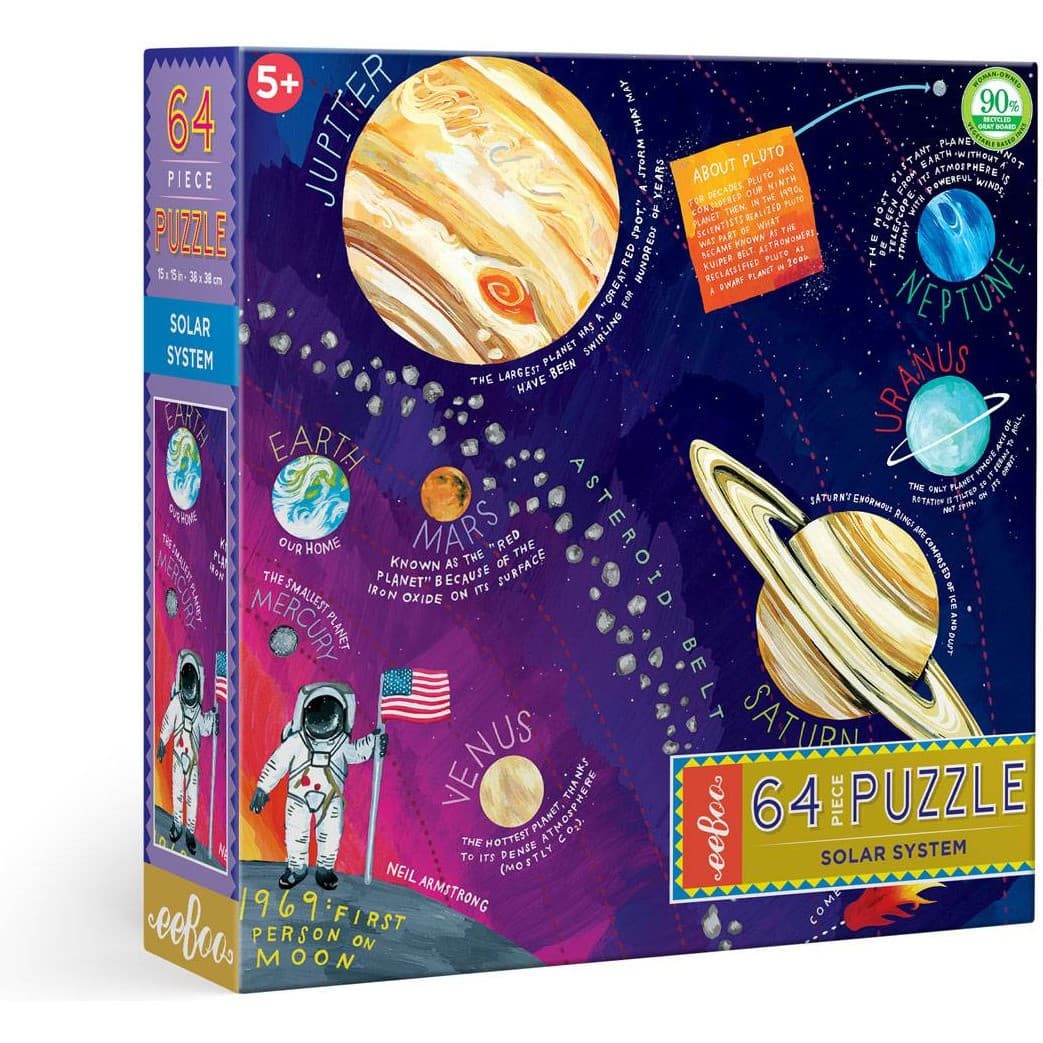 Eeboo Puzzle Système Solaire 64 Pièces