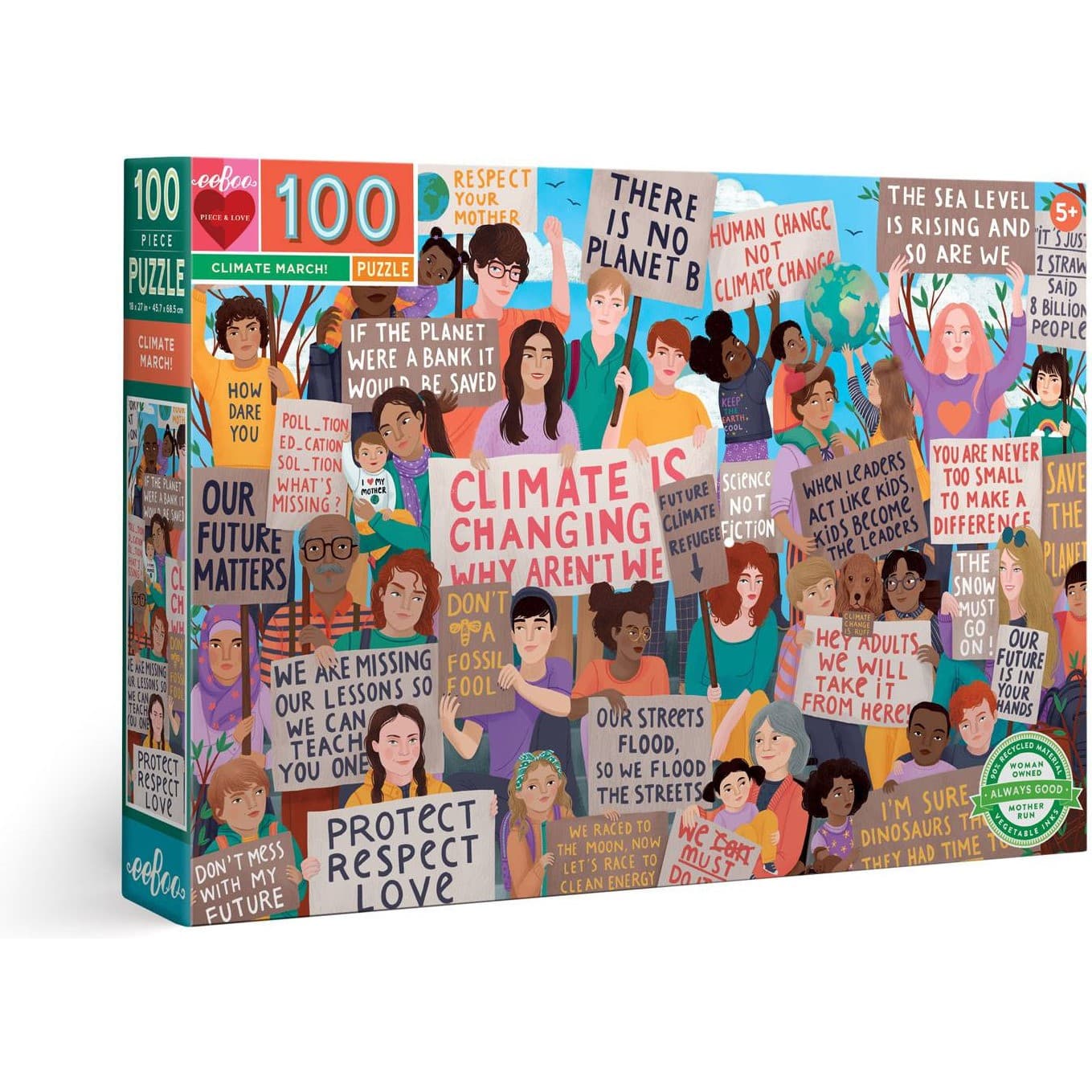 Eeboo Puzzle Marche pour le Climat 100...